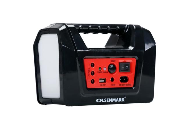 Olsenmark Power Caster - One Led Bulb - 6V, 4.5Ah Lead Acid Battery - 5V Usb Output - Dc 9V Solar - SW1hZ2U6NDQ1NzY0