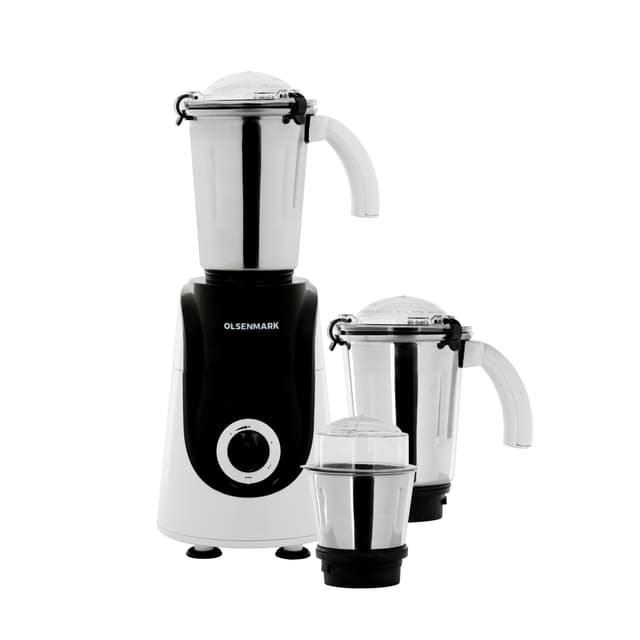 Olsenmark Mixer Grinder, 3 In 1, 750W - Water Resistance Copper Motor - 3 Stainless Steel Jar - 304086