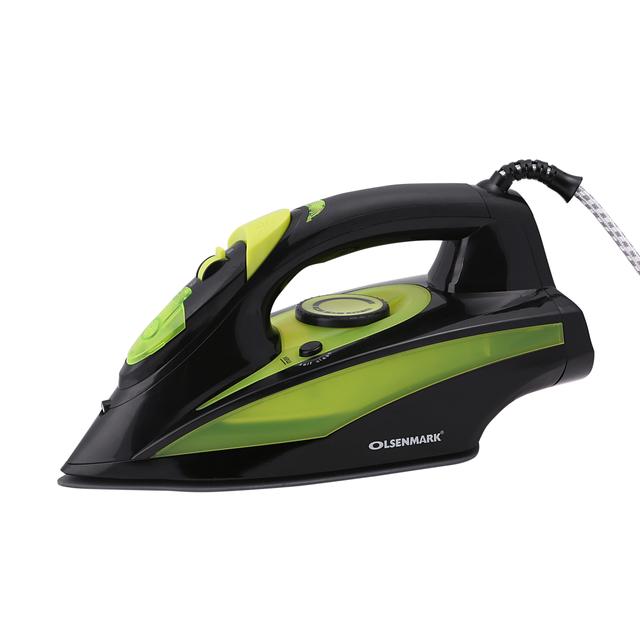 Olsenmark Ceramic Wet And Dry Steam Iron - Ceramic Soleplate - Steam/Dry/Spray/Burst Function - SW1hZ2U6NDUxMjAw