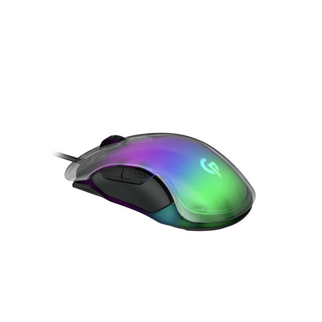 Porodo Gaming RGB 8D Crystal Shell Mouse - SW1hZ2U6NTE3OTM2