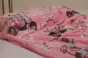 PARRY LIFE 2 Ply Super Soft Flannel Light Pink Teddy Baby Blanket