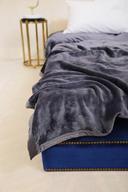 PARA JOHN Acasa Brown Silky Soft Flannel Fleece Blanket 200X240 - SW1hZ2U6NDY1OTc3