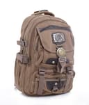 شنطة ظهر قياس 18 بوصة لون كاكي من بارا جون PARA JOHN Canvas Leather Backpack