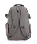 PARA JOHN 20'' Canvas Leather Backpack - Travel Backpack/Rucksack - Casual Daypack College Campus - SW1hZ2U6NDM5MDY5