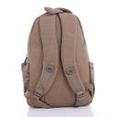 شنطة ظهر متعددة الإستخدامات قياس 20 إنش لون بيج 20'' Canvas Leather Backpack - Travel Backpack/Rucksack - Casual Daypack College Campus - PARA JOHN - SW1hZ2U6NDM4OTM0