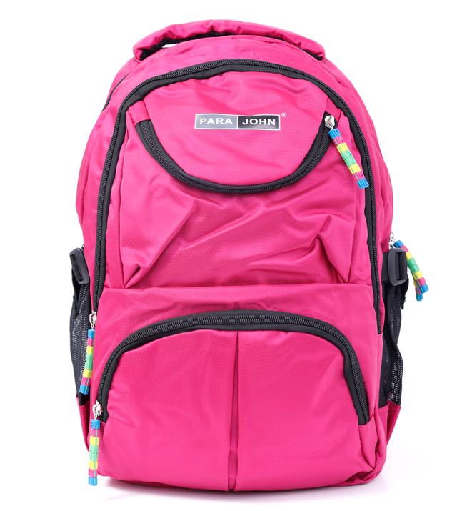 شنطة ظهر متعددة الإستخدامات قياس 19 إنش لون زهري Backpack, 19'' Travel Laptop Backpack - Hiking Travel Camping Backpack - PARA JOHN - SW1hZ2U6NDUzMzkx