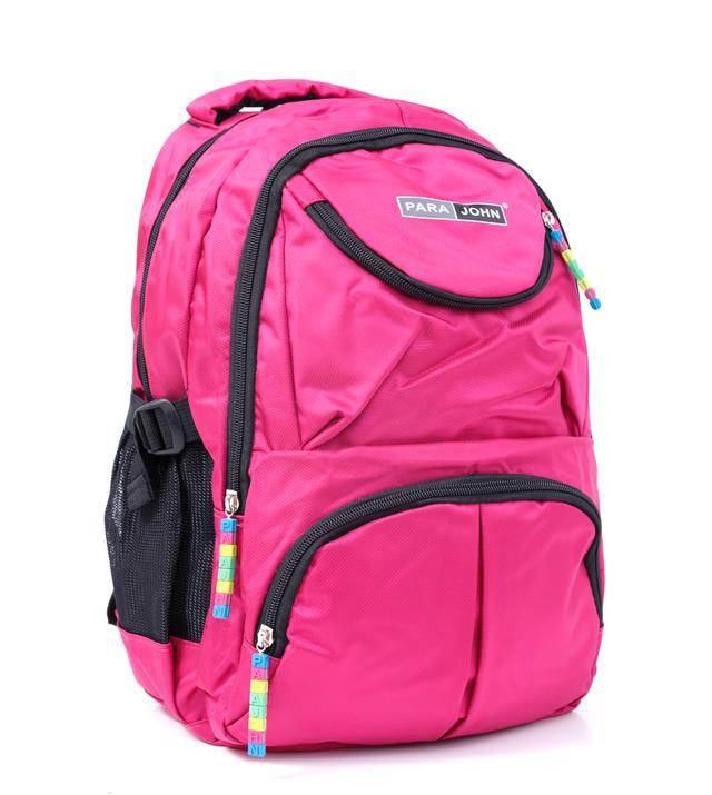 شنطة ظهر متعددة الإستخدامات قياس 19 إنش لون زهري Backpack, 19'' Travel Laptop Backpack - Hiking Travel Camping Backpack - PARA JOHN - SW1hZ2U6NDUzMzkz
