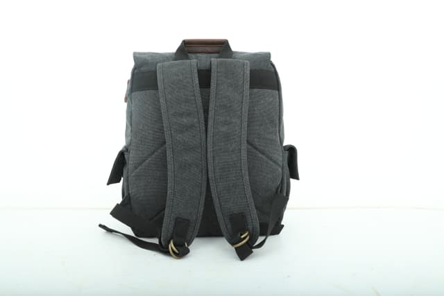 Canvy Leather Canvas Backpack - Vintage Rucksack 16oZ" Laptop Bag - Unisex Laptop Bag - Campus Book-Bag Multipurpose Business Vintage Travel Backpack - School Bag, Casual Rucksack