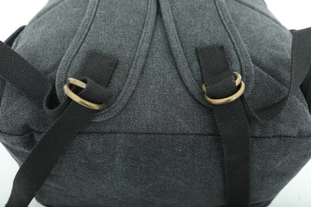 Canvy Leather Canvas Backpack - Vintage Rucksack 16oZ" Laptop Bag - Unisex Laptop Bag - Campus Book-Bag Multipurpose Business Vintage Travel Backpack - School Bag, Casual Rucksack