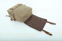 شنطة ظهر جلد لون بيج قياس 15 بوصة Leather Canvas Backpack - Canvy - SW1hZ2U6NDM5NDMx