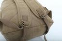 شنطة ظهر جلد لون بيج قياس 15 بوصة Leather Canvas Backpack - Canvy - SW1hZ2U6NDM5NDI3