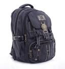 PARA JOHN 18'' Canvas Leather Backpack - Travel Backpack/Rucksack - Casual Daypack College Campus - SW1hZ2U6NDM4OTYz