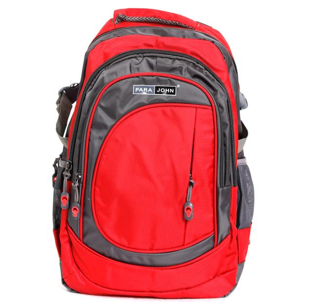 شنطة ظهر متعددة الإستخدامات قياس 16 إنش لون أحمر Backpack For School, Travel & Work, 16''- Unisex Adults' Backpack - Multi-Function - PARA JOHN - SW1hZ2U6NDUzMzE0