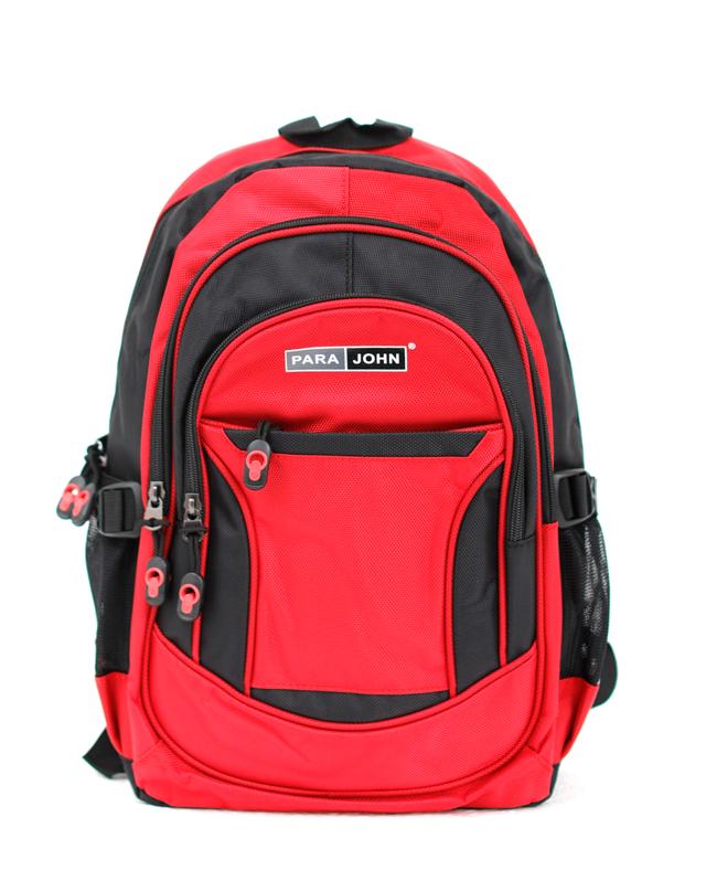 شنطة ظهر قياس 20 بوصة لون أحمر و أسود PARA JOHN Backpack - SW1hZ2U6NDU0MDk5