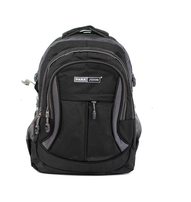 شنطة ظهر متعددة الإستخدامات مقاس 18 – أسود  PARA JOHN Backpack Rucksack Travel Laptop Backpack - SW1hZ2U6NDUzNDM2