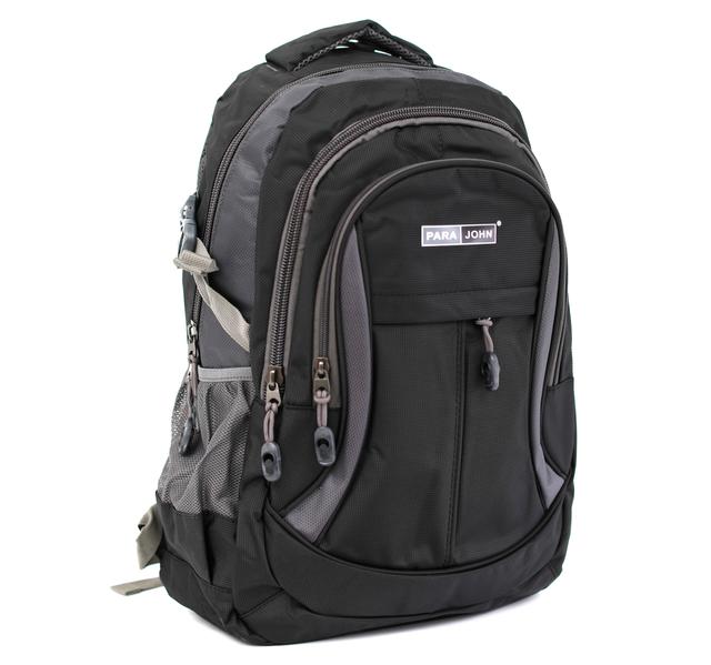شنطة ظهر متعددة الإستخدامات مقاس 18 – أسود  PARA JOHN Backpack Rucksack Travel Laptop Backpack - SW1hZ2U6NDUzNDM4