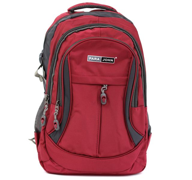 شنطة ظهر متعددة الإستخدامات مقاس 18 – أحمر  PARA JOHN Backpack Rucksack Travel Laptop Backpack - SW1hZ2U6NDUzNjg0