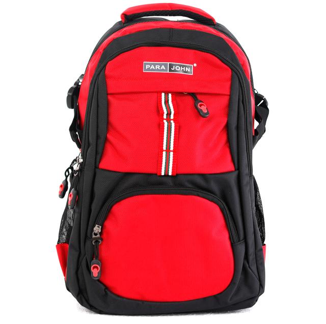 شنطة ظهر متعددة الإستخدامات مقاس 18 – أحمر  PARA JOHN Backpack For School Travel & Work - SW1hZ2U6NDUzNzM2