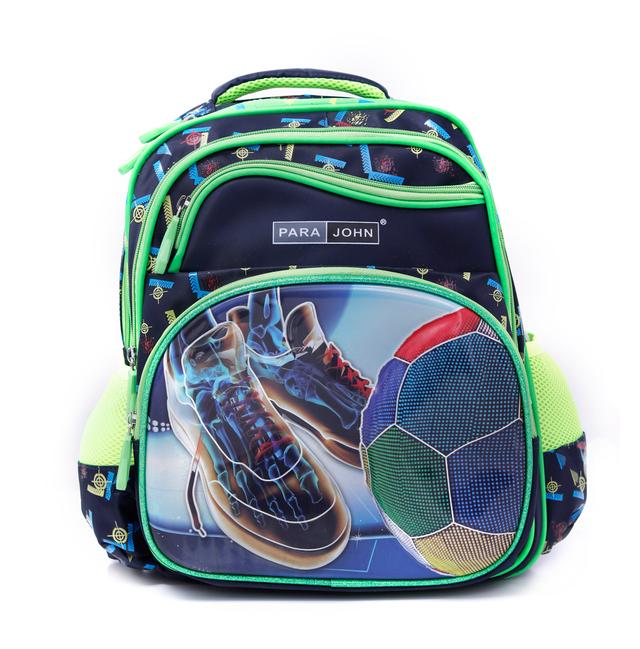 شنطة ظهر متعددة الإستخدامات للأطفال مقاس 16 – كحلي و أخضر  PARA JOHN Backpack for School, Travel & Work - SW1hZ2U6NDUyODcz