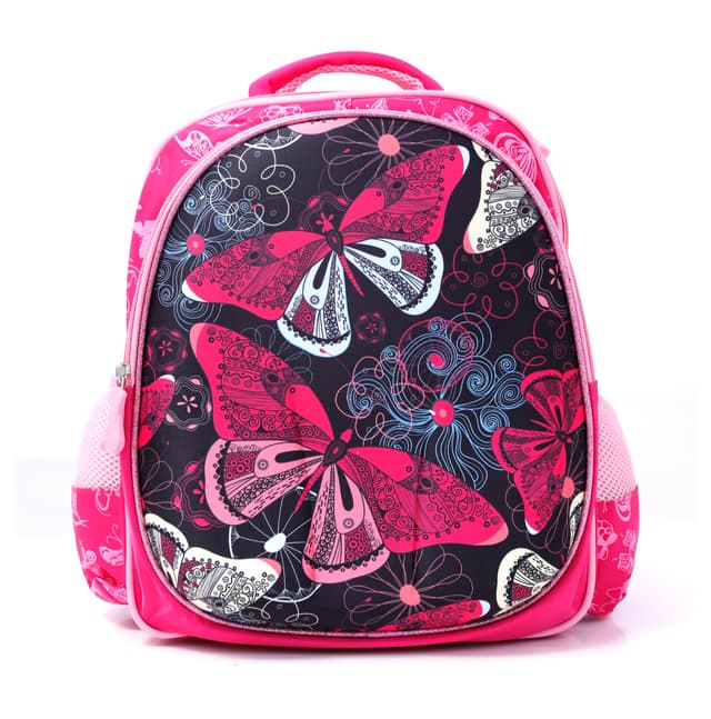 شنطة ظهر مدرسية قياس 18 بوصة لون زهري PARA JOHN Backpack For School