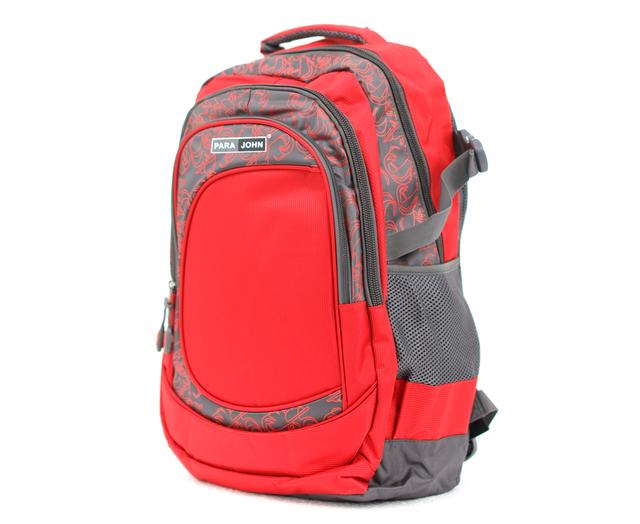 شنطة ظهر متعددة الإستخدامات مقاس 18 – أحمر  PARA JOHN Backpack Rucksack - Travel Laptop Backpack - SW1hZ2U6NDUzMDM3