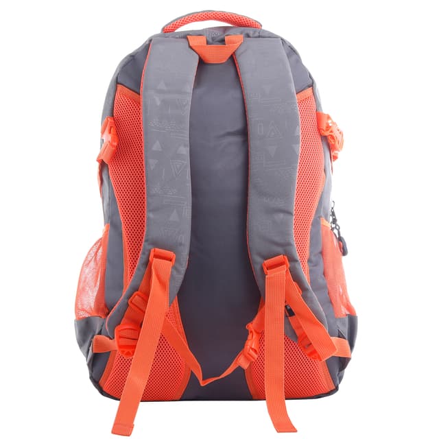 شنطة ظهر متعددة الإستخدامات مقاس 22 – فضي و برتقالي  PARA JOHN Backpack Rucksack Travel Laptop Backpack