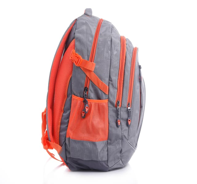 شنطة ظهر متعددة الإستخدامات مقاس 22 – فضي و برتقالي  PARA JOHN Backpack Rucksack Travel Laptop Backpack