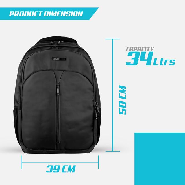 شنطة ظهر متعددة الإستخدامات بقياس 19 إنش لون أسود Backpack, 19'' Rucksack - Travel Laptop Backpack/Rucksack - Hiking Travel Camping Backpack - SW1hZ2U6NDUzODE5