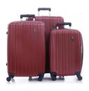 طقم حقائب سفر 3 حقائب مادة ABS بعجلات دوارة (20 ، 24 ، 28) بوصة أحمر برغندي PARA JOHN - Pabloz 3 Pcs Trolley Luggage Set, Burgundy - SW1hZ2U6NDM3MDk2