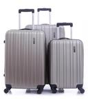 PARA JOHN Pabloz 3 Pcs Trolley Luggage Set, Grey