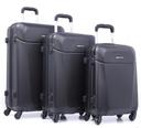 PARA JOHN Hardside 3 Pcs Trolley Luggage Set, Black - SW1hZ2U6NDM3MTQ5