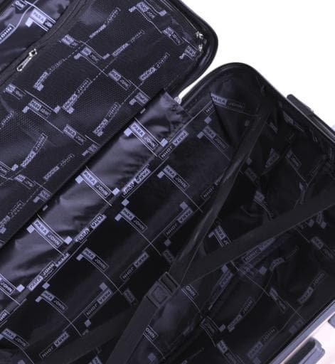 طقم حقائب سفر 3 حقائب مادة ABS بعجلات دوارة (20 ، 24 ، 28) بوصة بيج PARA JOHN - Hardside 3 Pcs Trolley Luggage Set, Champagne