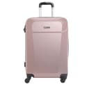 طقم حقائب سفر 3 حقائب مادة ABS بعجلات دوارة (20 ، 24 ، 28) بوصة ذهبي وردي PARA JOHN - Hardside 3 Pcs Trolley Luggage Set, Rosegold