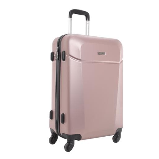 طقم حقائب سفر 3 حقائب مادة ABS بعجلات دوارة (20 ، 24 ، 28) بوصة ذهبي وردي PARA JOHN - Hardside 3 Pcs Trolley Luggage Set, Rosegold