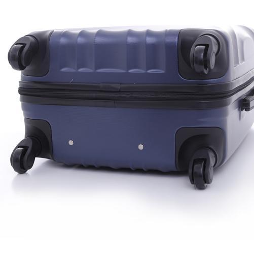 PARA JOHN Abs Hard Trolley Luggage Set, Navy - SW1hZ2U6NDM3Mzg4