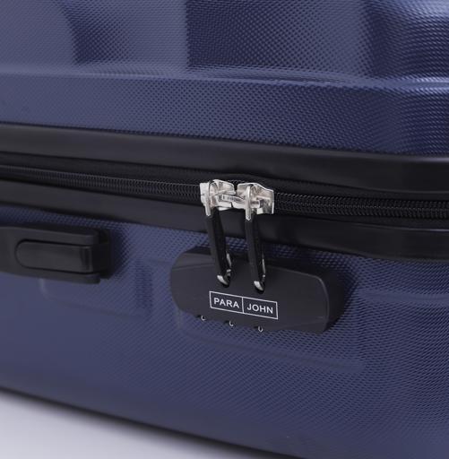 طقم حقائب سفر 3 حقائب مادة ABS بعجلات دوارة (20 ، 24 ، 28) بوصة كحلي PARA JOHN - Abs Hard Trolley Luggage Set, Navy - SW1hZ2U6NDM3Mzky