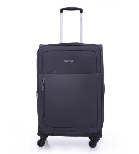 طقم حقائب سفر 3 حقائب مادة النايلون بعجلات دوارة (20 ، 24 ، 28) بوصة رمادي PARA JOHN - Polyester Soft Trolley Luggage Set, Grey - SW1hZ2U6NDM2OTc1