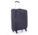 طقم حقائب سفر 3 حقائب مادة البوليستر بعجلات دوارة (20 ، 24 ، 28) بوصة رمادي PARA JOHN - Polyester Soft Trolley Luggage Set, Grey - SW1hZ2U6NDM3MDIz