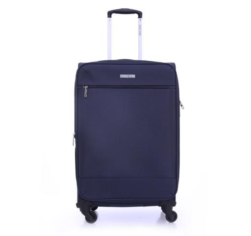 PARA JOHN Polyester Soft Trolley Luggage Set, Navy - SW1hZ2U6NDM3MDMx