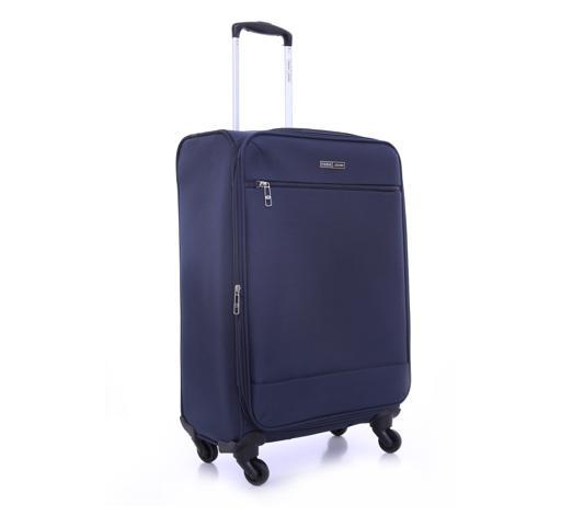 PARA JOHN Polyester Soft Trolley Luggage Set, Navy - SW1hZ2U6NDM3MDQx