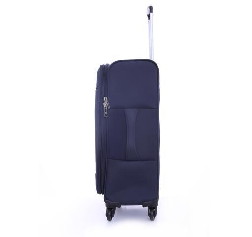 طقم حقائب سفر 3 حقائب مادة النايلون بعجلات دوارة (20 ، 24 ، 28) بوصة كحلي PARA JOHN - Polyester Soft Trolley Luggage Set, Navy - SW1hZ2U6NDM3MDQz