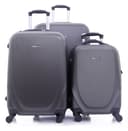 طقم حقائب سفر 3 حقائب بعجلات دوارة (20 ، 24 ، 28) بوصة بني غامق PARA JOHN - 3 Pcs Travel Luggage Suitcase - Trolley Bag, Carry On Hand Cabin Luggage Bag - Lightweight Travel Bags, 360 4 Spinner Wheels - ABS Hard Shell Luggage (20'' 24'' 28'') - 2 Years Warr - 294891