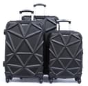 PARA JOHN Matrix 3 Pcs Trolley Luggage Set, Black