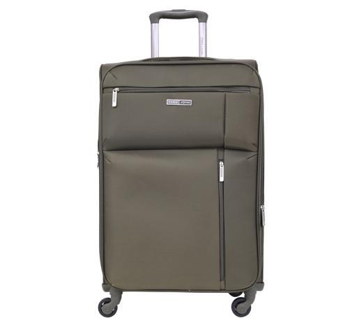 طقم حقائب سفر 3 حقائب مادة البوليستر عجلات دوارة (20 ، 24 ، 28) بوصة أخضر داكن PARA JOHN - Soft Case 3 Pcs Luggage Set, Army Green - SW1hZ2U6NDM3MDQ4