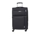 طقم حقائب سفر 3 حقائب مادة البوليستر بعجلات دوارة (20 ، 24 ، 28) بوصة أسود PARA JOHN - Soft Case 3 Pcs Luggage Set, Black - SW1hZ2U6NDM3MDU5