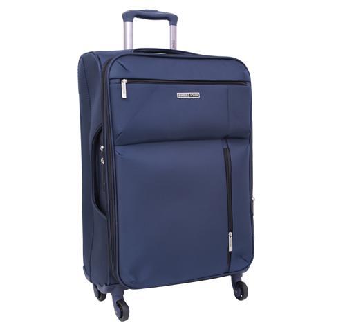 طقم حقائب سفر 3 حقائب مادة البوليستر بعجلات دوارة (20 ، 24 ، 28) بوصة كحلي PARA JOHN - Soft Case 3 Pcs Luggage Set, Navy - SW1hZ2U6NDM3MDc2