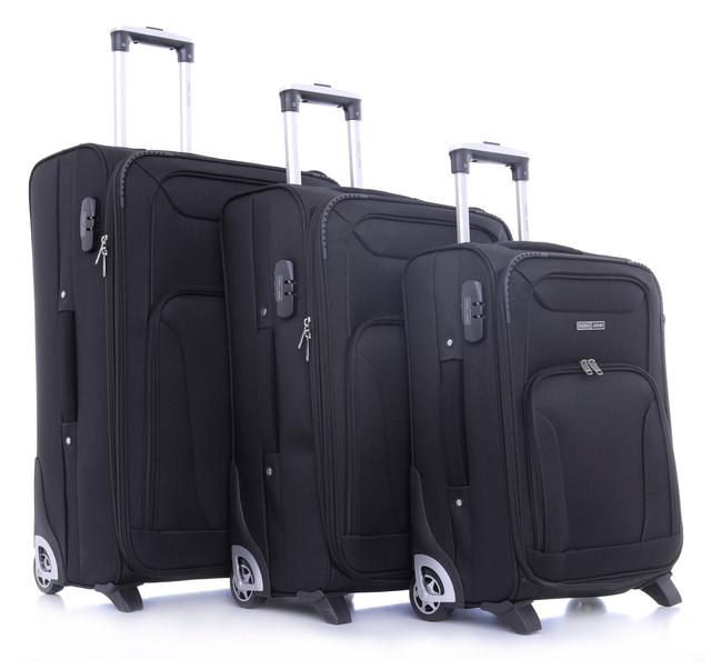 PARA JOHN Travel Luggage Suitcase, Set of 3 - Trolley Bag, Carry On Hand Cabin Luggage Bag - Lightweight Travel Bags with 360 Durable 4 Spinner Wheels - Soft Shell Luggage Spinner - SW1hZ2U6NDM3Njk4