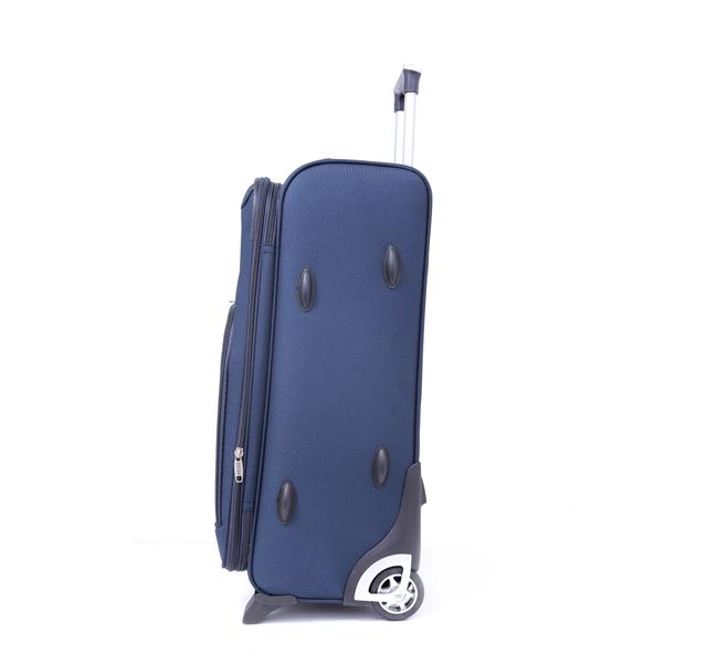 طقم حقائب سفر 3 حقائب مادة البوليستر بعجلات دوارة (20 ، 24 ، 28) بوصة أزرق بحري PARA JOHN - Travel Luggage Suitcase, Set of 3 - Trolley Bag, Carry On Hand Cabin Luggage Bag - Lightweight - SW1hZ2U6NDM3OTA3