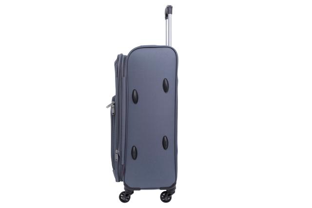 طقم حقائب سفر 3 حقائب بوليستر بعجلات دوارة (20 ، 24 ، 28) بوصة رمادي PARA JOHN - Travel Luggage Suitcase, Set of 3 - Trolley Bag, Carry On Hand Cabin Luggage Bag - Lightweight - SW1hZ2U6NDM3ODYx