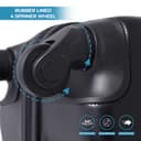 طقم شنط سفر بعجلات دوارة 3 شنط 20/24/28 بوصة أسود باراجون Para John Black 20/24/28 Inch 3 Bags Travel Luggage Suitcase